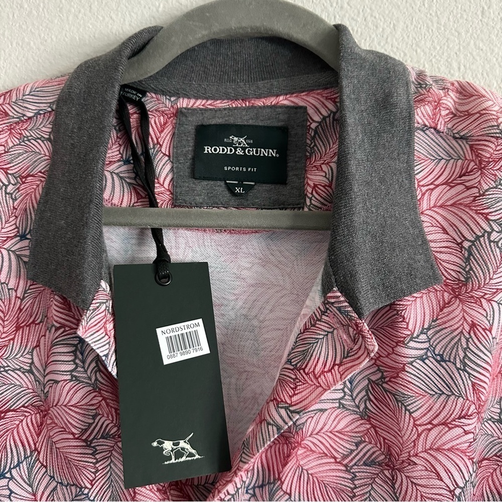 Neilson Creek Leaf Print Polo men’s - Picture 7 of 12